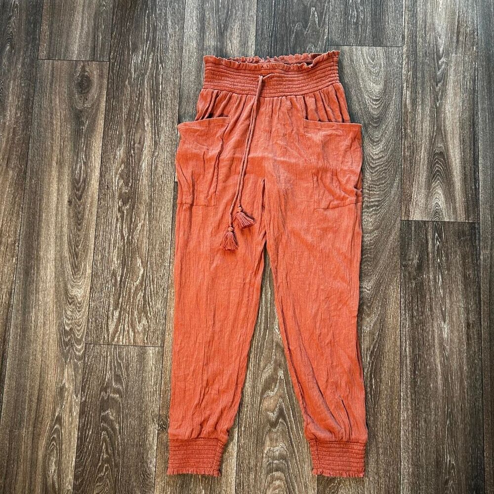 Aerie Rust Orange Jogger Pants XS boho